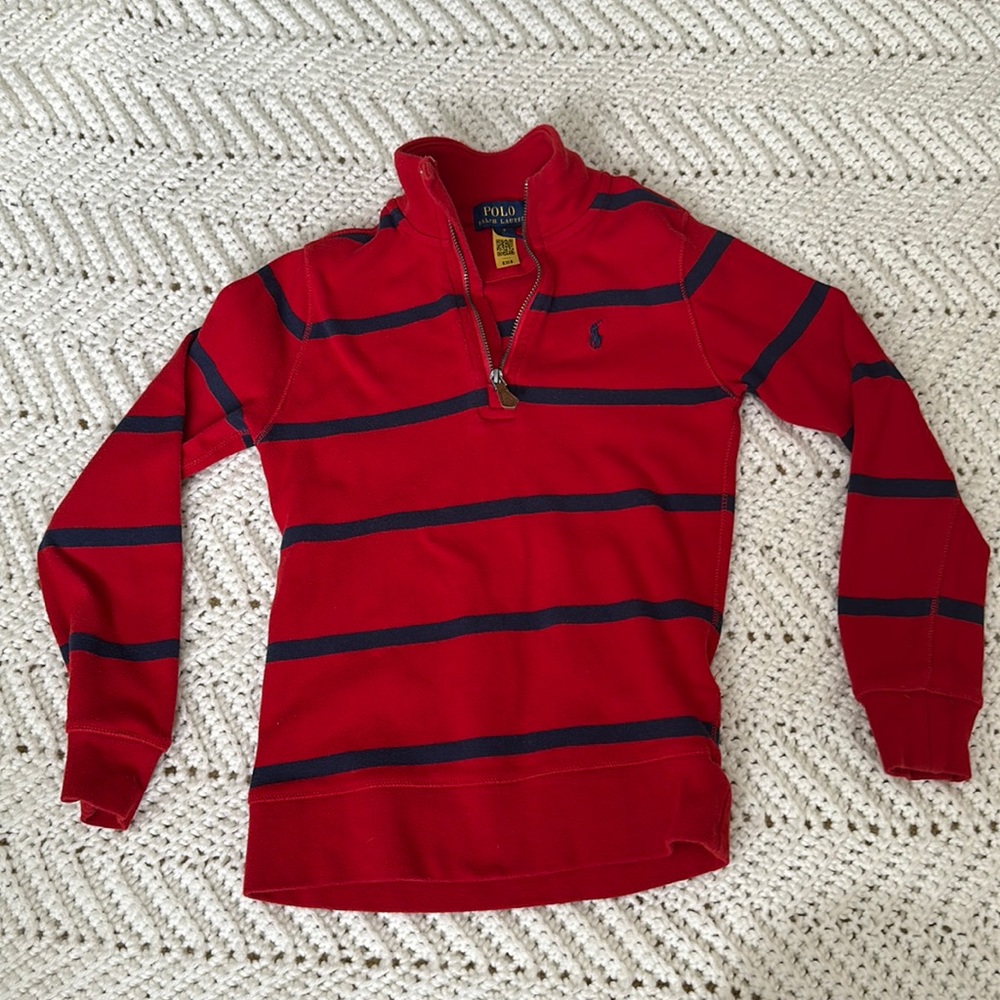 Boys Polo pull over half zip